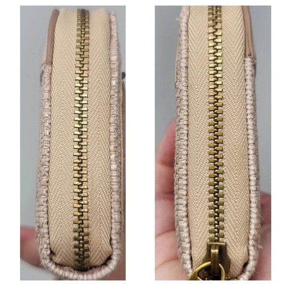 Fossil Ladies Sydney Leather Zip Clutch Wallet Barely Pink Wristlet NWOT - Picture 16 of 16